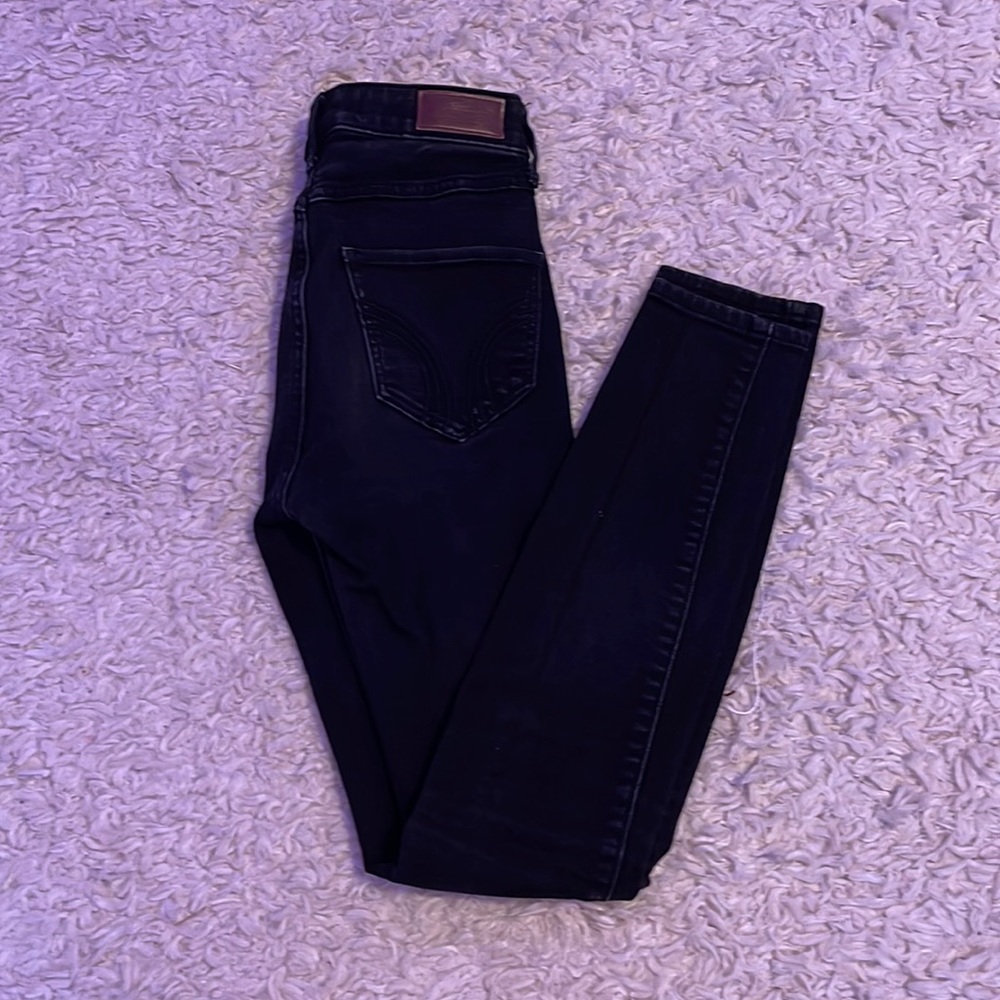 Hollister black ripped jeans